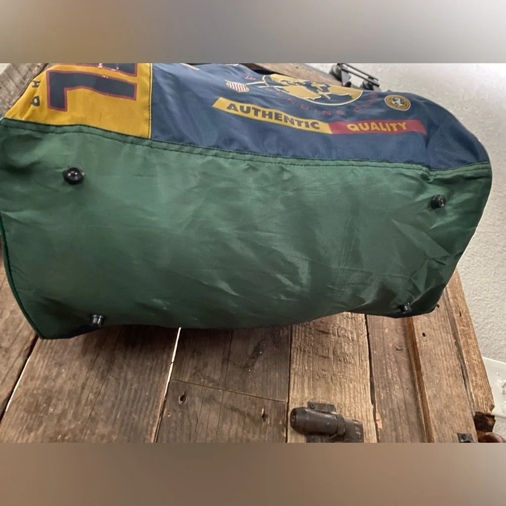 Fossil Vintage 90s Outdoor Gear Duffle Bag Colorblock Multicolor Overnight Tote - Picture 5 of 16